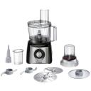 Bosch Toiduprotsessor MCM3401M, 800 W, 2 kiirus, 2.3 L, Segisti, Liha jahvatusmasin, Must/Roostevaba teras
