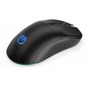 Endorfy GEM Plus bezvadu pele EY6A013, 26000 DPI, 6 pogas, optiskā, USB Type-C, melna, regulējams polling rate, RGB apgaismojums