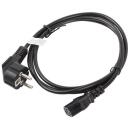 Lanberg Toitekaabel CEE 7/7 kuni IEC 320 C13 CA-C13C-10CC-0018-BK, 1.8 m, 10 A, must, Schuko, IEC C13