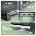 Axagon док-станция HMC-10HLS, USB 5Gbps, 4x USB-A, HDMI 4K/60Hz, RJ-45, SD/microSD, PD 100W