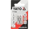 SCREWDRIVER BITS 1/4 25MM PZ1 2 PCS Ni YT-78003 YATO