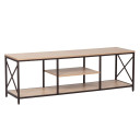 TV galds STUDY 140x40xH46,5cm, ozols/melns 40851