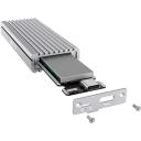 Raidsonic | Icy box SSD cietā diska korpuss | IB-1817Ma-C31, 10 Gbit/s, 1x M.2, Sudraba, Alumīnijs, Datu indikators