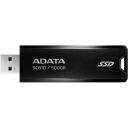Adata V&auml;line SSD SC610-500G-CBK/RD 500GB, USB 3.2 Gen 2, lugemise kiirus 550MB/s, kirjutamise kiirus 500MB/s, must