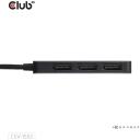 Club3D USB centrinis mazgas CSV-1553 3 DisplayPort 4K60Hz, juodas