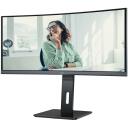 Aoc LCD monitor CU34P3CV 86.36 cm 3440 x 1440 UltraWide QHD 21:9, 300 cd/m&sup2;, 178&deg;/178&deg; vaatamisnurk, 4 ms, 2 k&otilde;larit