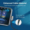 Vention CABLE USB-C TO USB-C R.ANGLE TAKHF, 1m, 5A, 480Mbps, 90&deg; disain, nailonist punutis