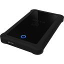 Raidsonic ICY BOX SDD cietā diska korpuss IB-233U3-B, SATA 6Gb/s, USB 3.0, 1x2.5" HDD/SSD, silikona aizsargapvalks