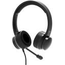 Port Connect Ērta biroja austiņas 901605, 20-20kHz, 32&Omega;, Iebūvēts mikrofons, Vadu savienojums, Melna