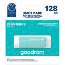 Goodram Pendrive UME3 Care UME3-1280CRR11, 128GB, USB 3.0, lugemise kiirus 60MB/s, kirjutamise kiirus 20MB/s, antibakteriaalne