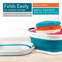 Beldray Kokkuvolditav pesukorv LA034816TQFEU7, 37l, 62cm, 44cm, 8.3cm, plastmass, 1 sektsioon