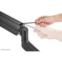 Neomounts stalo laikiklis DS70PLUS-450BL1 17-49" 18 kg, dujų spyruoklės auk&scaron;čio reguliavimas, 180&deg; sustojimas, juodas