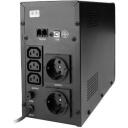 Gembird UPS toite stabilisaator EG-UPS-034, 1500 VA, 900 W, 3xIEC, 2xSchuko, USB, RJ11, LCD, 12 h laadimine
