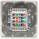 LogiLink Cat.6A sienas rozete STP NP0124, 2 x RJ-45, STP, 6a, balta, ISO/IEC 11801 TIA/EIA 568C.2, 6 A