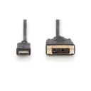 Digitus HDMI kaabel 2m AK-330300-020-S, 2m, HDMI A t&uuml;&uuml;pi isane, DVI-D 19pin isane, HDMI k&otilde;rge kiirus