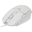 Baracuda Мышь BGM-051 RAPTOR-W, 8D, 6400 DPI, 125Hz, 12G, USB 2.0, 1.5m, LED 4 цвета, пластик