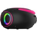 Denver TDB-212 Pink 111141900040, DAB+ Bumbokss, Rozā, 230V, FM radio, Bluetooth, AUX, USB MP3, LED apgaismojums