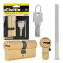 Keltin цилиндр замка 30/50 K02610, 30/30 мм, 3 ключа, алюминий, ZnAl механизм, 25000 циклов, винт для крепления в комплекте