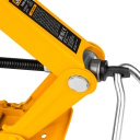 Žirklinis hidraulinis domkratas 2 t 120–395 mm tvirtas greito veikimo su gumine pagalvė saugos vožtuvas T10202-GS JCB