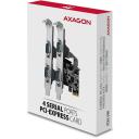 Axagon Адаптер PCEA-S4N 4x RS-232 250 кBd PCIe 5 Gbit/s, CE, RoHS, SP и LP, 1 шт.