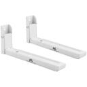 Maclean MC-915W, universāls mikroviļņu krāsns stiprinājums, 30kg, regulējams rokas garums 32,5-49,2cm, balts