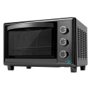 Mini electric oven 26 L 1500 W Bake&Toast 2600 Black 4Pizza with convection function and pizza stone Black 3818 Cecotec