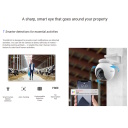 Ezviz EB8 4G CS-EB8-3MP-4GA Āra 3MP 2K Sfēriskā IP Pan & Tilt 360° Akumulatora Kamera MicroSD / Nakts Redzamība Balta