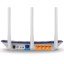 TP-Link Archer C20 belaidis mar&scaron;rutizatorius Dual-Band AC733 Wi-Fi 867 Mbps 1&times; WAN 4&times; LAN 10/100 M 3&times; antenos Juoda