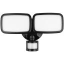 Maclean LED sienas lampa, MCE524 B, 20W, 1500lm, IP65, neitrāla balta 4000K, melna, 5-12m, 180&deg;, AC/DC
