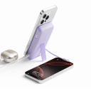 Kompaktne juhtmevaba magnetiline v&auml;line akupank 33W kiirlaadimise ja sisseehitatud alusega, 10000 mAh Magnetic Power Bank Purple BHR08PAGL Xiaomi