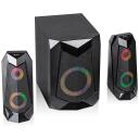 Tracer Garsiakalbis 2.1 Hi-Cube RGB Bluetooth TRAGLO46497, 20W, 35Hz-20000Hz, RGB ap&scaron;vietimas, Bluetooth 5.0, 2 satelitai