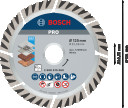 Dimanta grie&scaron;. disks * Universal 125mm 10gab, Mazām leņķa slīpma&scaron;īnām PRO MULTI MATERIAL DIMANTA GRIEZĒJDISKS, 2608615060, BOSCH