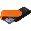 Kingston DataTraveler 256GB USB 3.2 Gen 1 Exodia S DTXS/256GB, 256GB, USB Type-A, juodas/oranžinis, sukamas