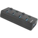 Natec USB keskjaam Mantis 2 NHU-1557, 4xUSB 3.0 A, 1xUSB B, 230V, l&uuml;litid, toiteallikas