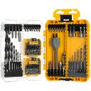 Dewalt Urbjma&scaron;īnu un muciņu ar uzgali komplekts DT70784-QZ 100 gab., 1/4 Hex, dažādi diametri, TOUGHCASE+