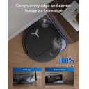 Ecovacs DEEBOT T50 PRO OMNI Gen 2 robotas dulkių siurblys sausas ir drėgnas valymas su automatine OMNI stotimi 21000 Pa LiDAR navigacija 6400 mAh 0.26 L baltas