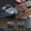 TP-Link EH210 1-to-2 gigabitinis Ethernet skirstytuvas 3&times; 10/100/1000 Mbps RJ45 USB-C 5 VDC/0.3 A Juodas