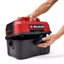 Bezvadu mitrā/sausā putekļu sūcējs TE-VC 18/10 Li-Solo, EINHELL, 2347160, 10L tvertne, 18V akumulators, 2m &scaron;ļūtene, 2-in-1 uzgalis.