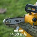 Stiga akumulatora motorzāģis CS 100e 271400001/ST1 0,7 kW, 20 V, 25 cm sliede, 14,5 m/s ķēdes ātrums, bez oglī&scaron;u motors
