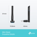 TP-Link UB500 Plus Bluetooth 5.3 USB adapteris su reguliuojama antena 81&times;42&times;16.8 mm Juodas