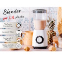 Stalinis blenderis su 1000W maišymo galia ir didelės talpos 1.5L plastikiniu indu baltas AD4085 Adler