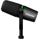 Shure MV7I mikrofonu un saskarnes, 24bit, 48kHz, dinamiska, melna, 1xXLR, 1xUSB-C, 1x3.5mm, 36dB, 128dB