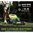 Greenworks Akumuliatorinis vejapjovė G40LM41K4 2504707UB, 41 cm, 40 V, 4 Ah, 50 l, 90 dB, 5 auk&scaron;čio pozicijų