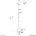 Neomounts televizora stiprinājums griestiem CL35-340BL12, 23-42", h 1060-1560 mm, 50 kg, VESA 100x100-200x200 mm, melns