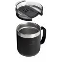Stanley Puodelis The Everyday Camp Mug 0,35L 28130940081, 290g, Juodas, 0,35L, nerūdijantis plienas, &scaron;iltas iki 1,5h