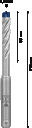 Triecienurbis SDS plus-7X 8x50x115mm, 1 gab., Perforatora urbjiem EXPERT SDS PLUS-7X TRIECIENURBIS PERFORATORIEM, 2608900087, BOSCH