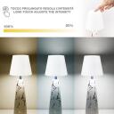 Beper Galda lampa P207ILI500, 1.5W, Balts marmors/Zelts, Keramika/metāls, LED, 1 spuldze, Aptum&scaron;o&scaron;ana