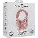 White Shark Juhtmega m&auml;ngupeakomplekt PARROT PINK, 165g, Roosa, 1.8m, 121dB, 30&Omega;, 40mm, 2.0, 2 k&otilde;larit, T&otilde;mmatav mikrofon