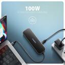 Axagon USB keskjaam HMC-6GLN 6in1, 1x HDMI, 1x RJ-45, 1x USB-C, 2x USB 5Gbps, 20 cm toitekaabel