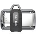 Sandisk Ultra Dual m3.0 USB m&auml;lupulk SDDD3-064G-G46, 64 GB, USB Type-A / Micro-USB, lugemiskiirus 150 MB/s, OTG &uuml;hilduv